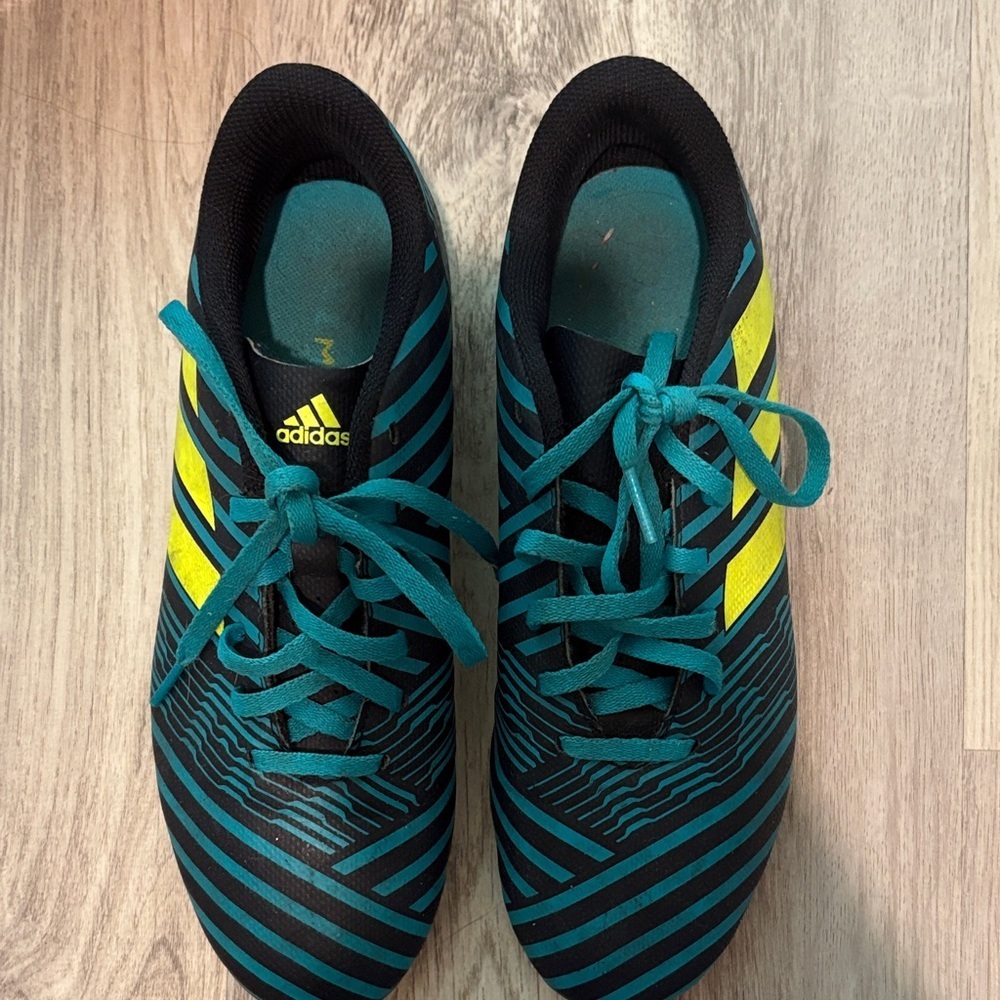 Adidas Black and Yellow Striped Cleats
